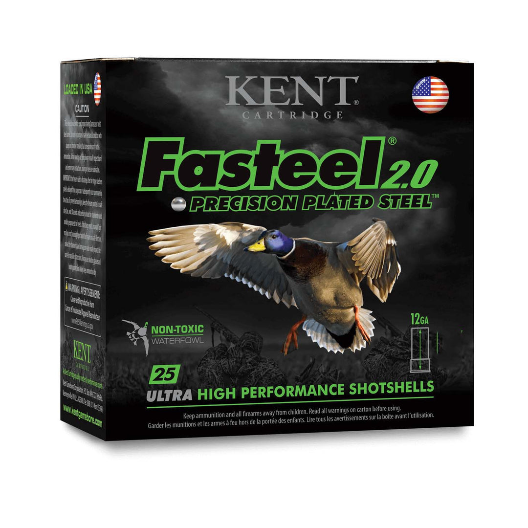 Kent Fasteel 2.0 12GAx3" 1-1/4oz 1500FPS #4 25 Rounds