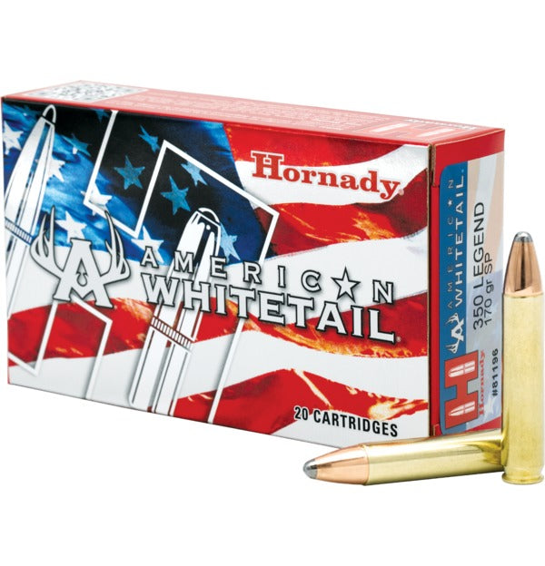 Hornady American Whitetail 350 Legend 170gr SP 2200FPS 20 Rounds