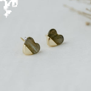 Glee Jewelry- Full Heart Studs