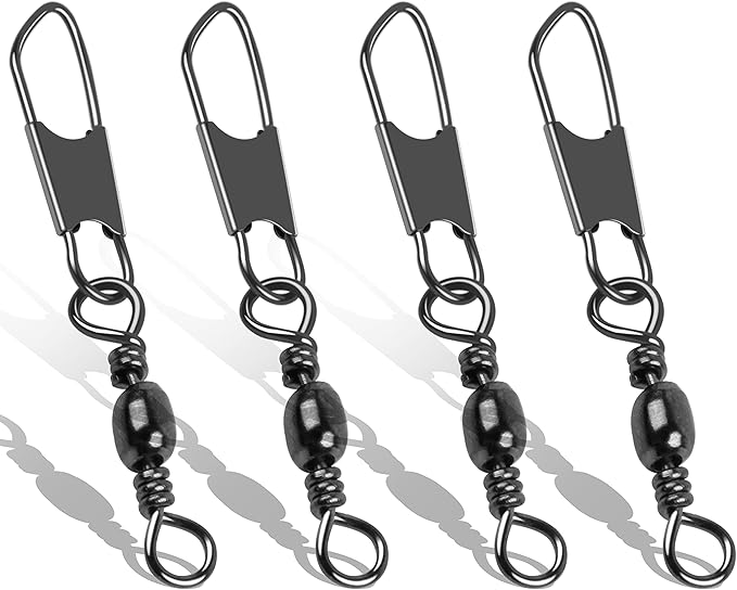 Mustad Barrel Swivel with Safety Snap