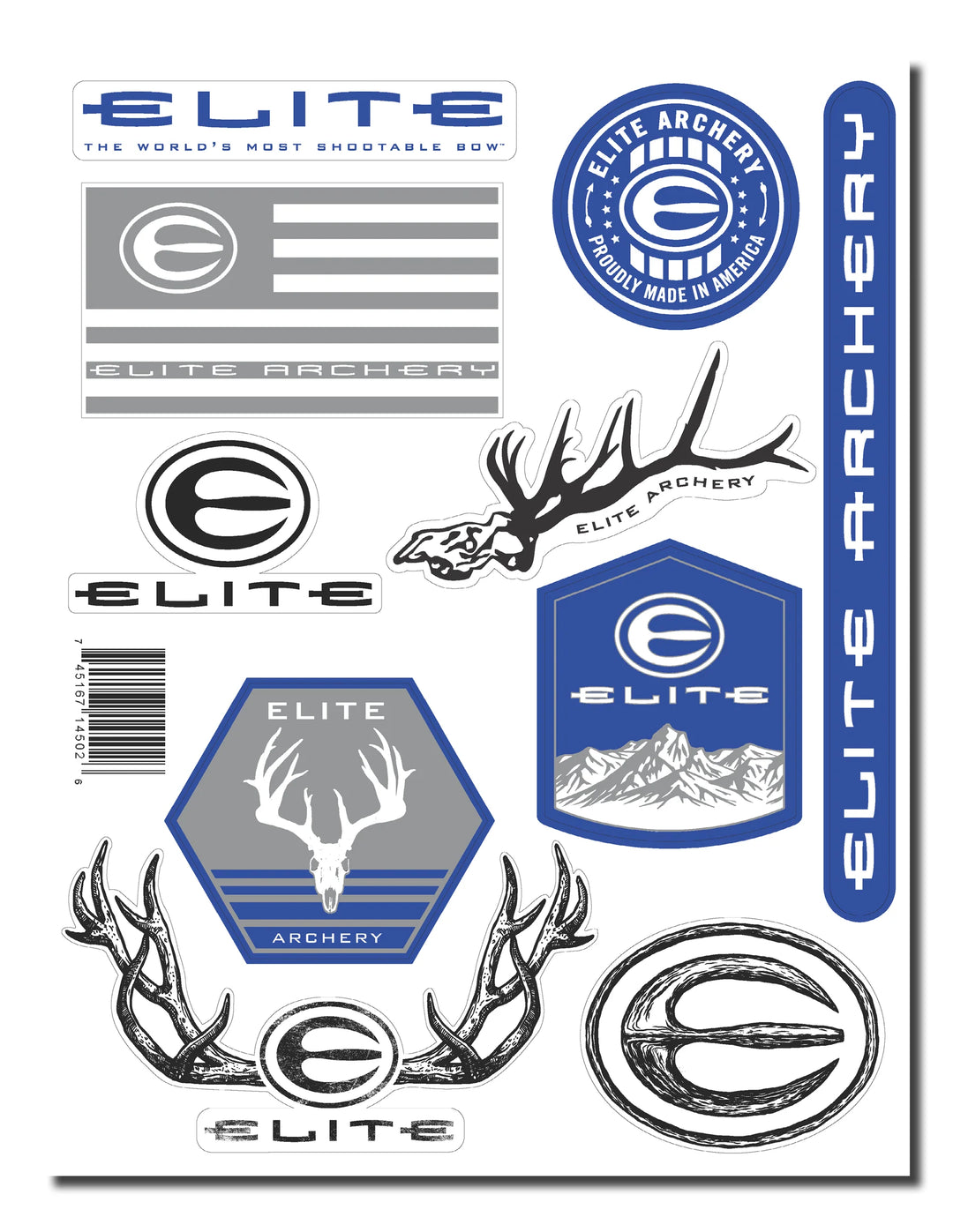 Elite Archery Sticker Sheet
