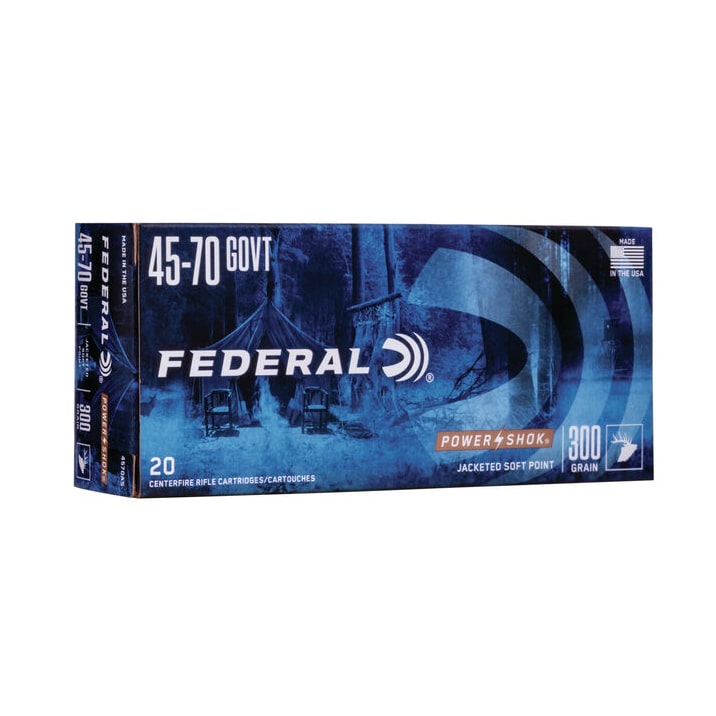 Federal Power Shok 45-70 GOVT JSP 300gr 1850FPS  20 Rounds