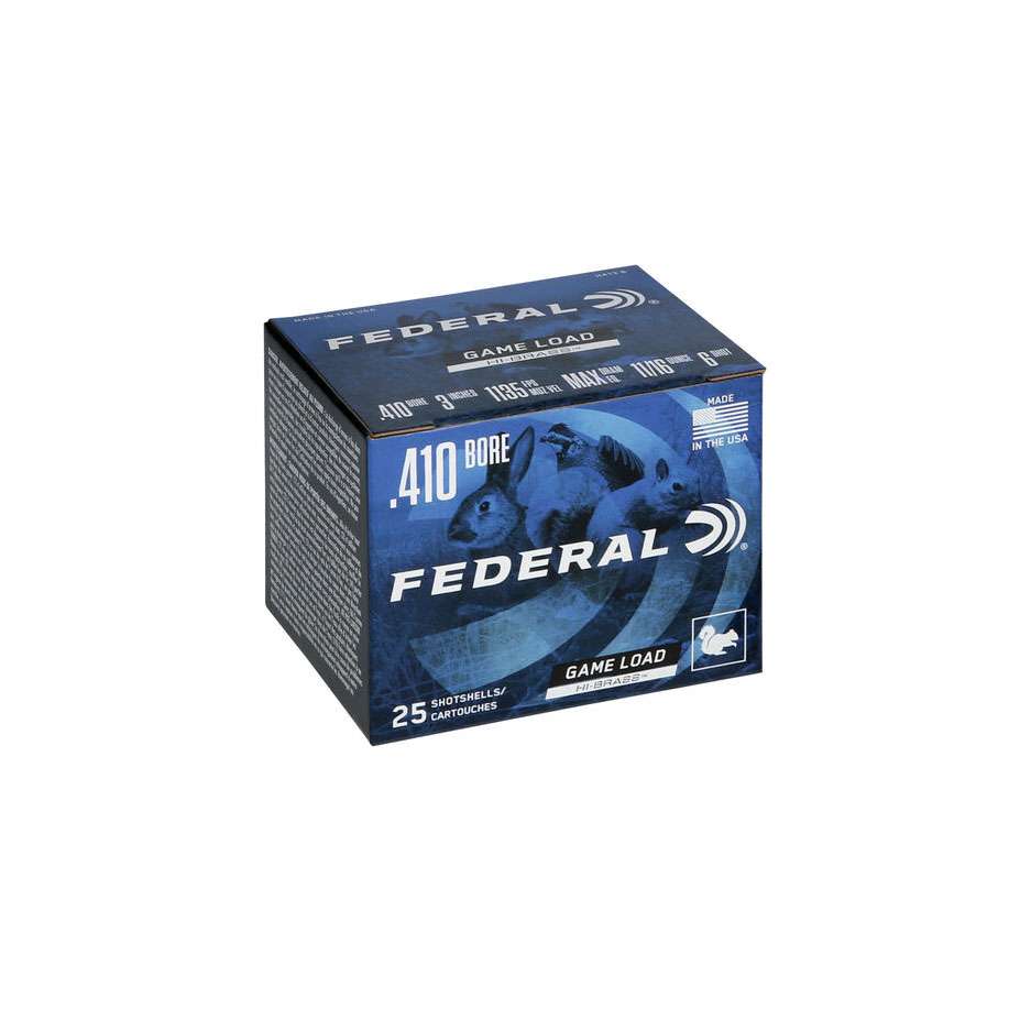 Federal Game Load Hi-Brass .410X3" 11/16oz 1135FPS #6 25 Rounds