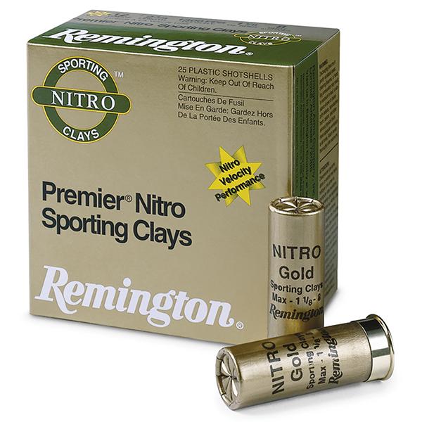 Remington Premier Nitro Sporting Clays 12GAx2-3/4 1-1/8oz 1300FPS #8 25 Rounds