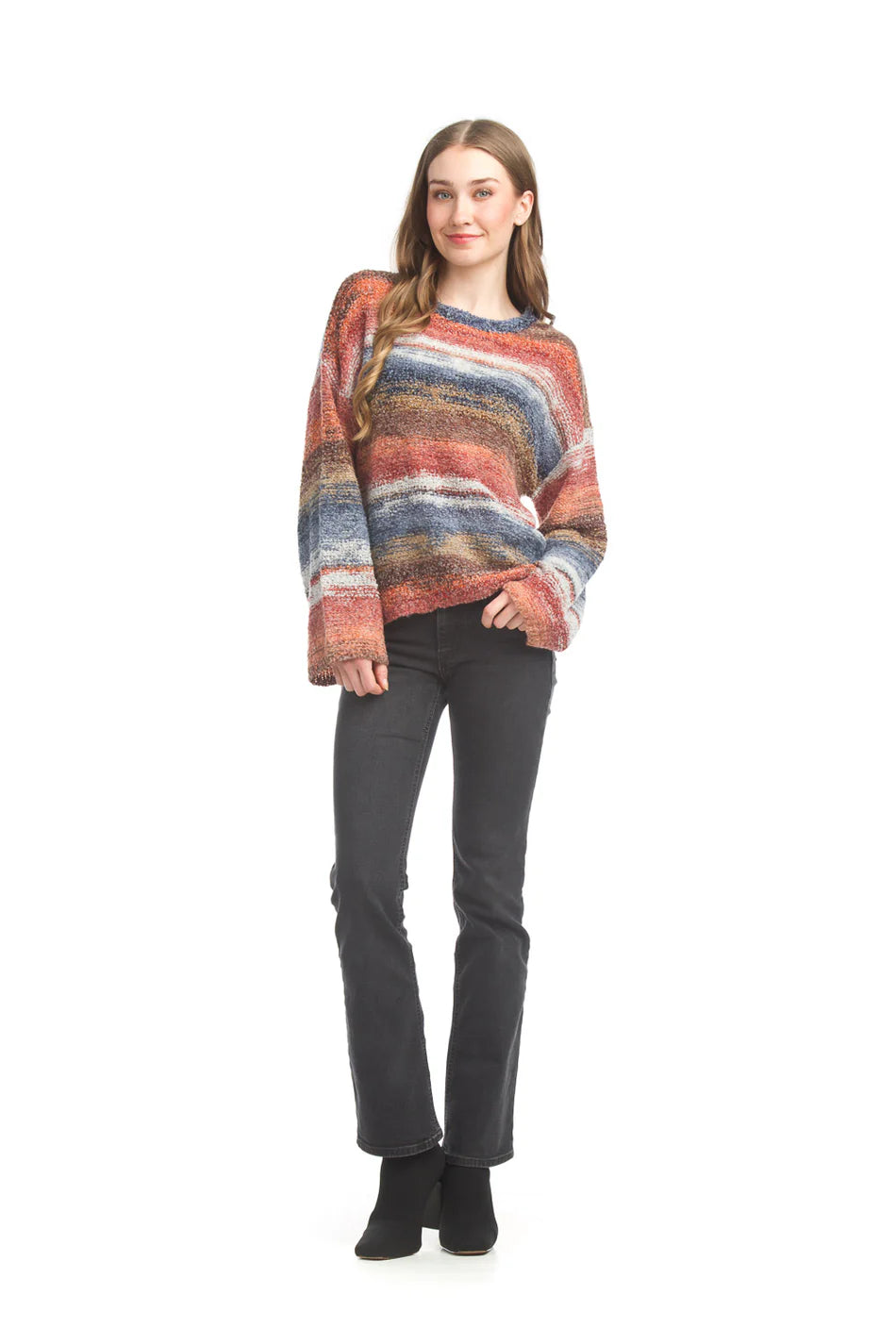 Papillon Striped Multi Color Knit Sweater