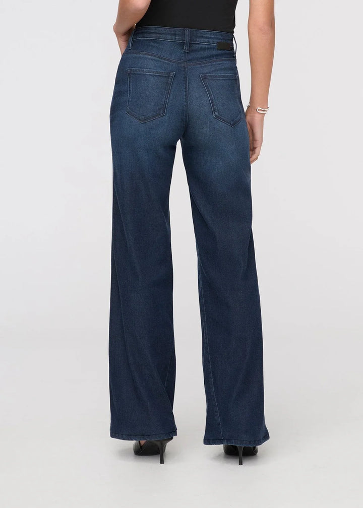 DU/ER Women's No Sweat Denim High Rise Wide Leg Jeans