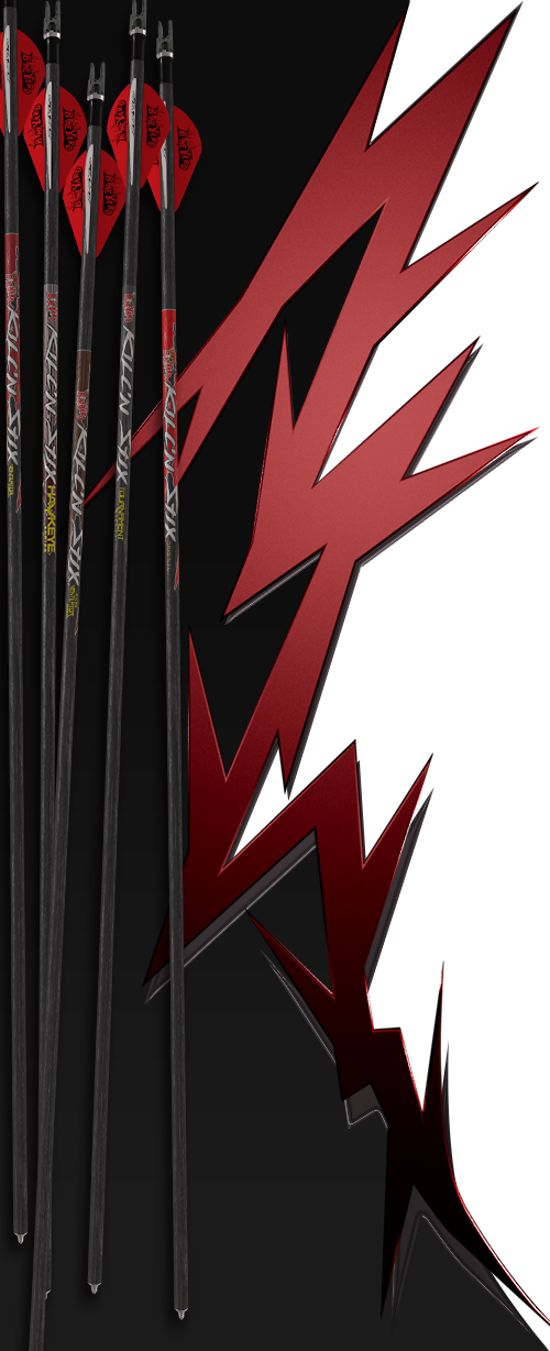 Kill'n Stix Premium Carbon Fiber Arrows - Original Series - 6 pack