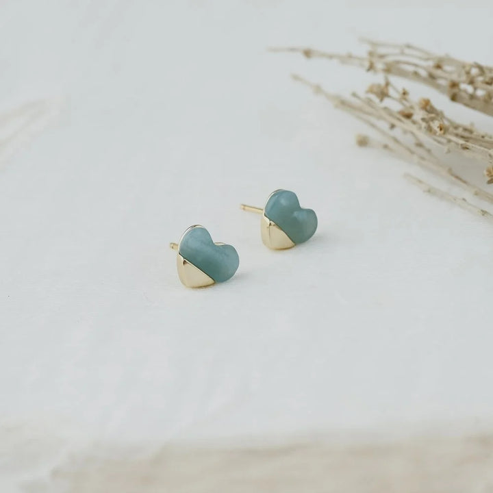 Glee Jewelry- Full Heart Studs
