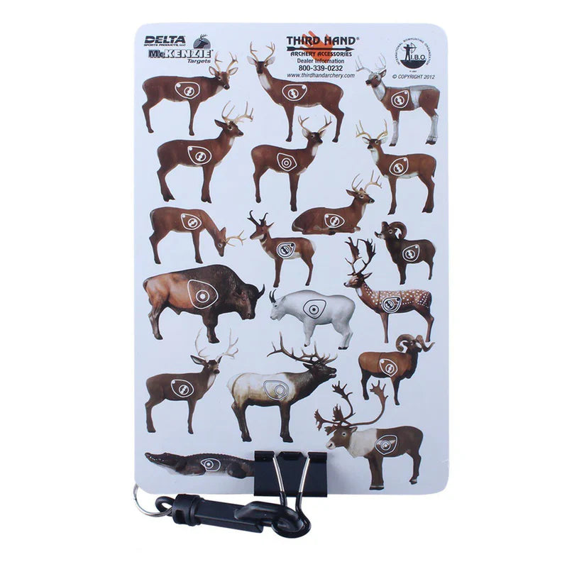 McKenzie Targets Arrow Placement Scorecard Holder