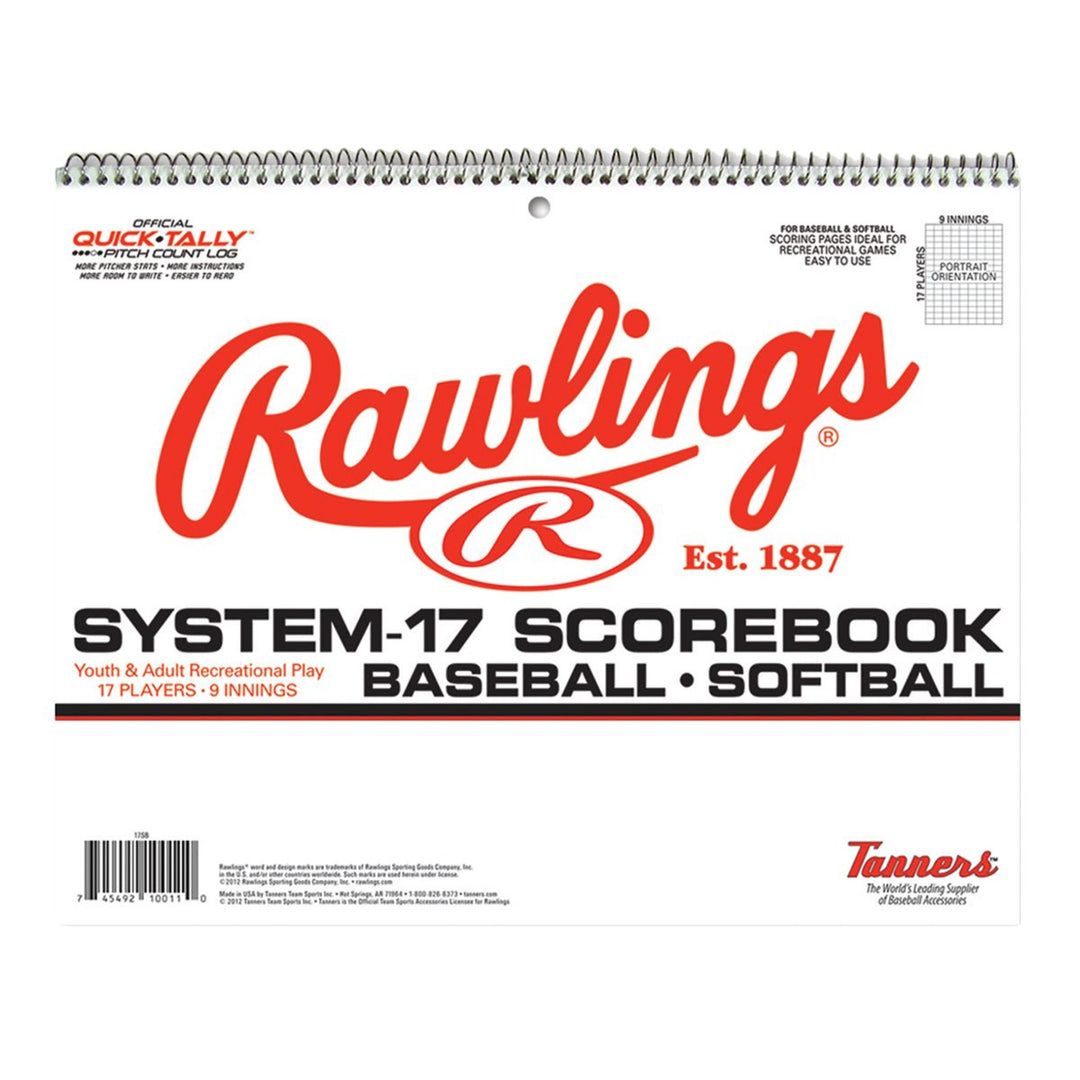 Rawlings System-17 Baseball/Softball Scorebook - 17 Players