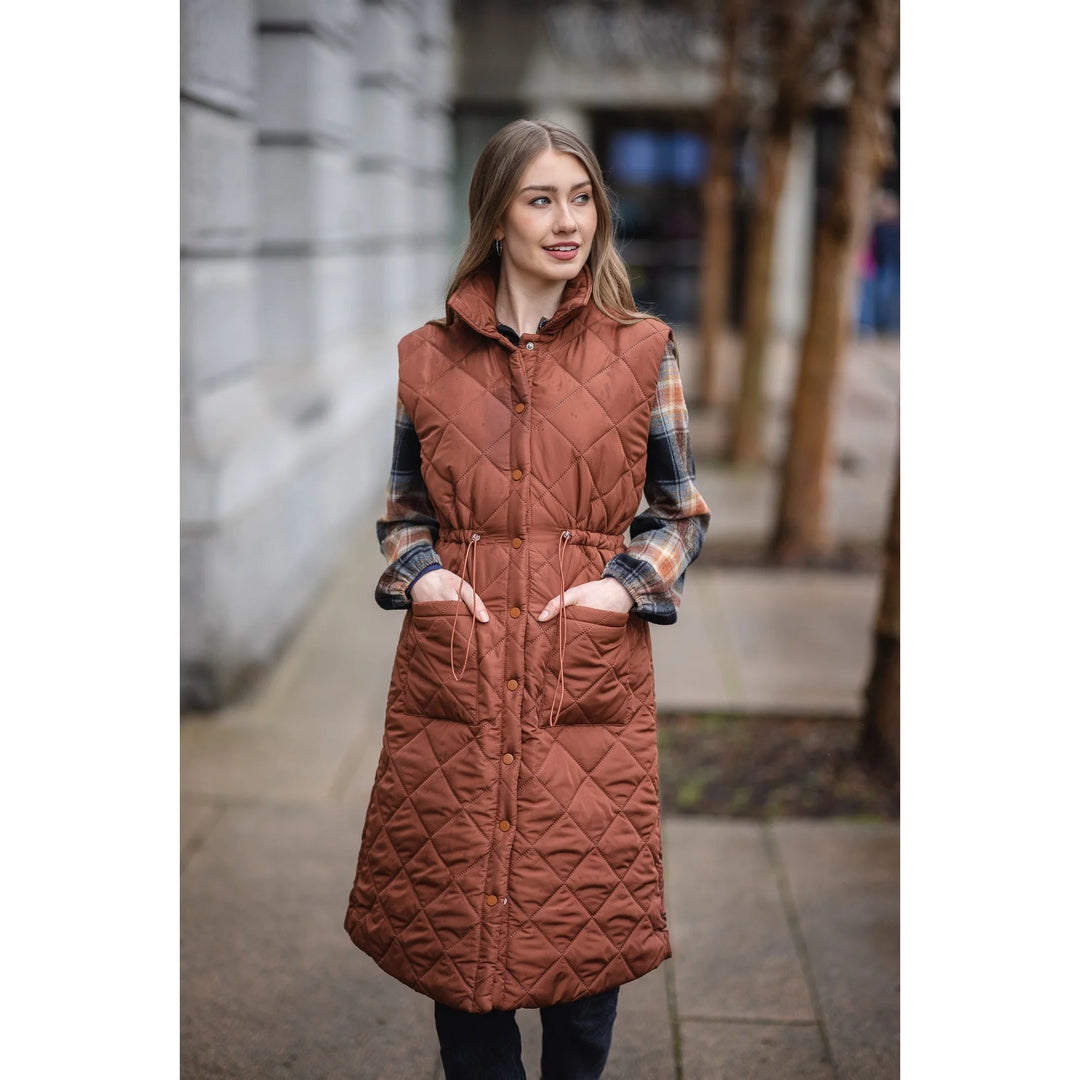 Papillon Drawstring Waist Puffer Vest
