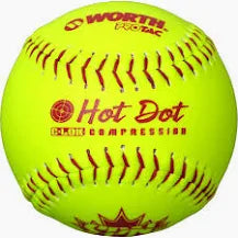 Worth SPN Hot Dot 12" Slowpitch Softballs