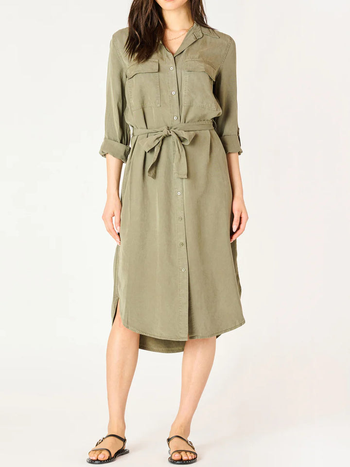 Dex Belted Utility Midi Dress