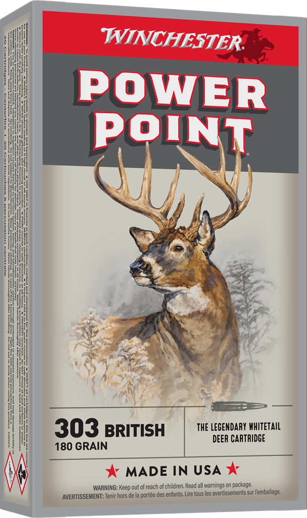 Winchester Power Point 303 British 180gr 2460FPS #20 Rounds