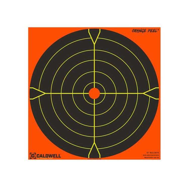 Caldwell 8" Orange Peel Bullseye Targets - 5 Pack