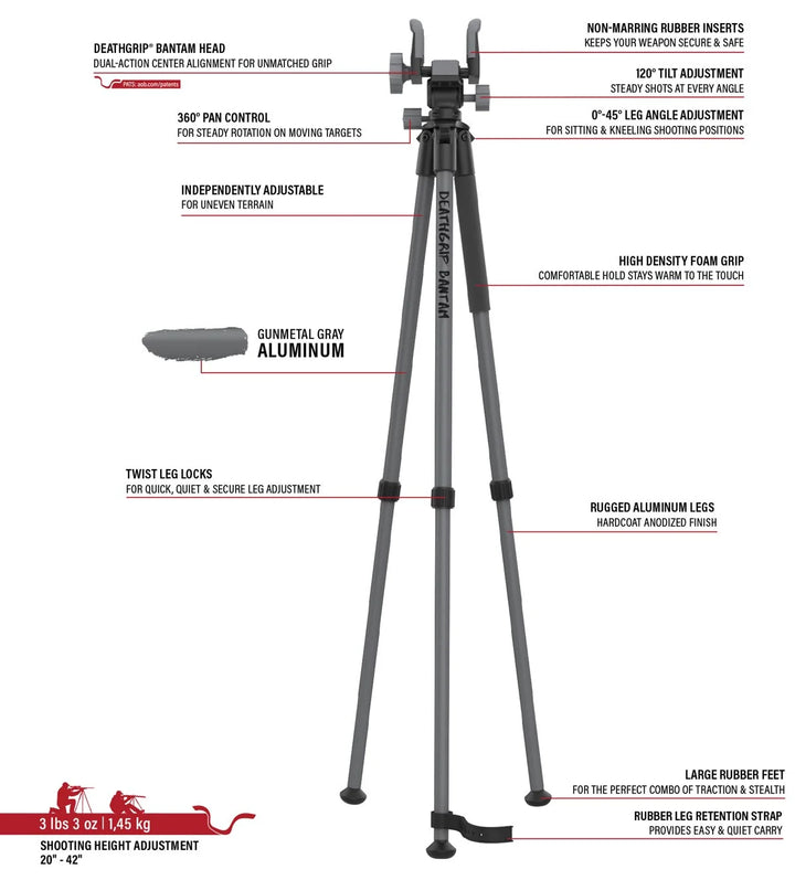 BOG DeathGrip Bantam - Compact Tripod