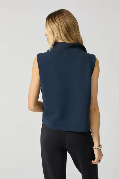 MPG Dreamweave Half Zip Mock Neck Tank Top