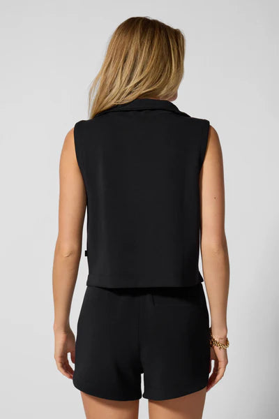 MPG Dreamweave Half Zip Mock Neck Tank Top