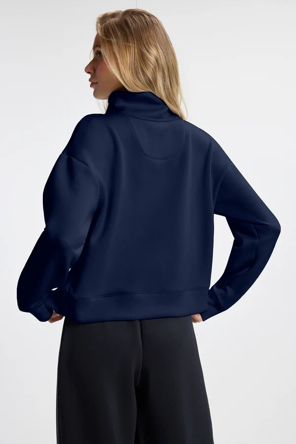 MPG W Dreamweave Long Sleeve Quarter Zip Sweater