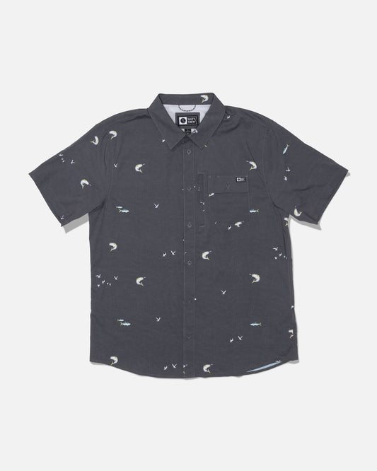 Salty Crew M Flagship UV Button Up Shirt