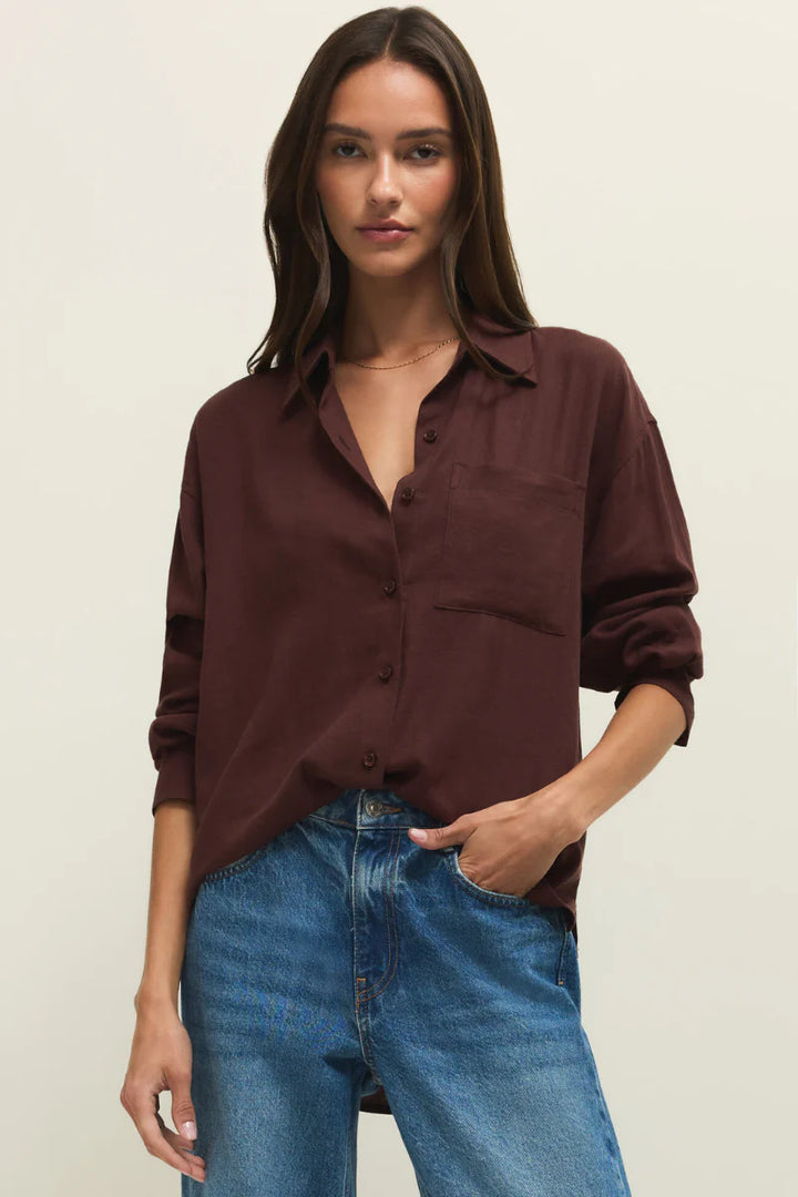Z-Supply Alfie Linen Button Up Shirt