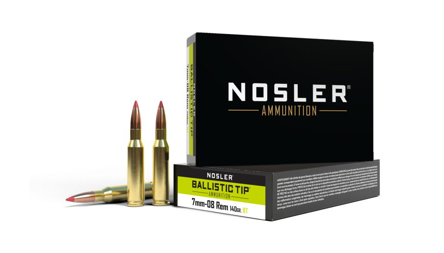 Nosler 7mm-08 REM 140gr 2825FPS Ballistic Tip 20 Rounds