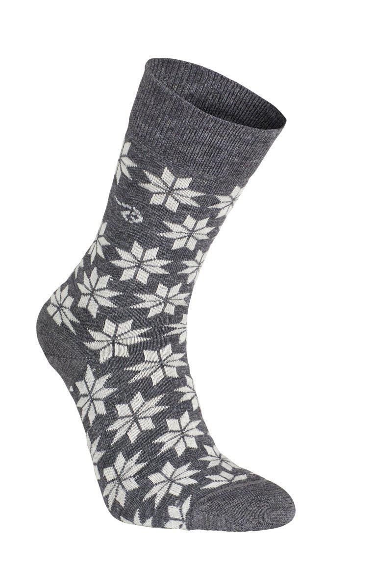 Ivanhoe Wool Sock - Snowflake