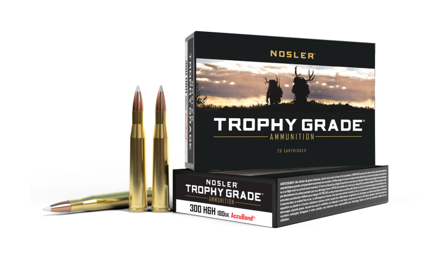 Nosler Trophy Grade 300 H&H Mag 180gr AccuBond® 20 Rounds