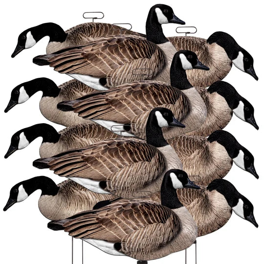 Higdon Outdoors FLATS Canada Goose Motion Silhouette Decoys - 12pk