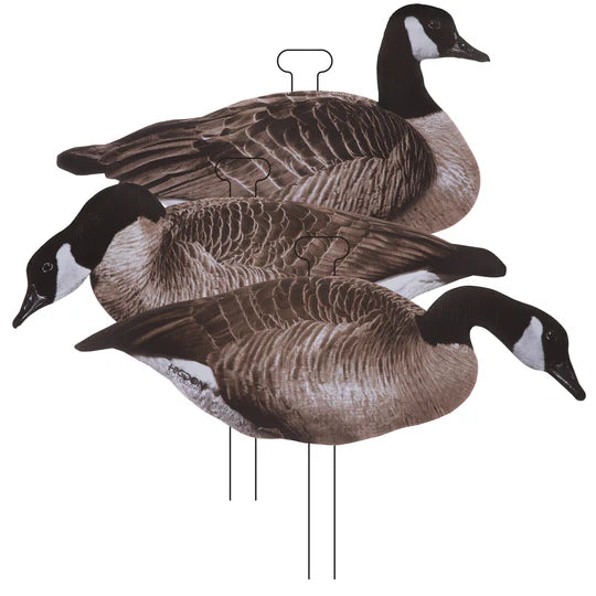 Higdon Outdoors FLATS Canada Goose Standard Silhouette Decoys - 12 pkg