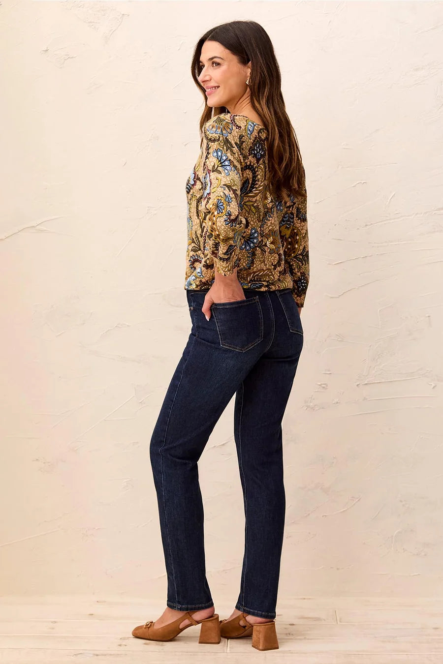 Tribal Sophia Curvy Straight Leg Jeans