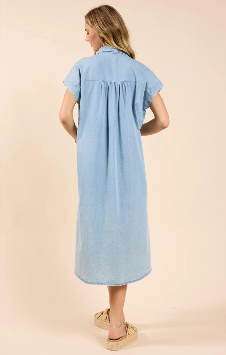 Sadie & Sage Energize Button Shirt Dress