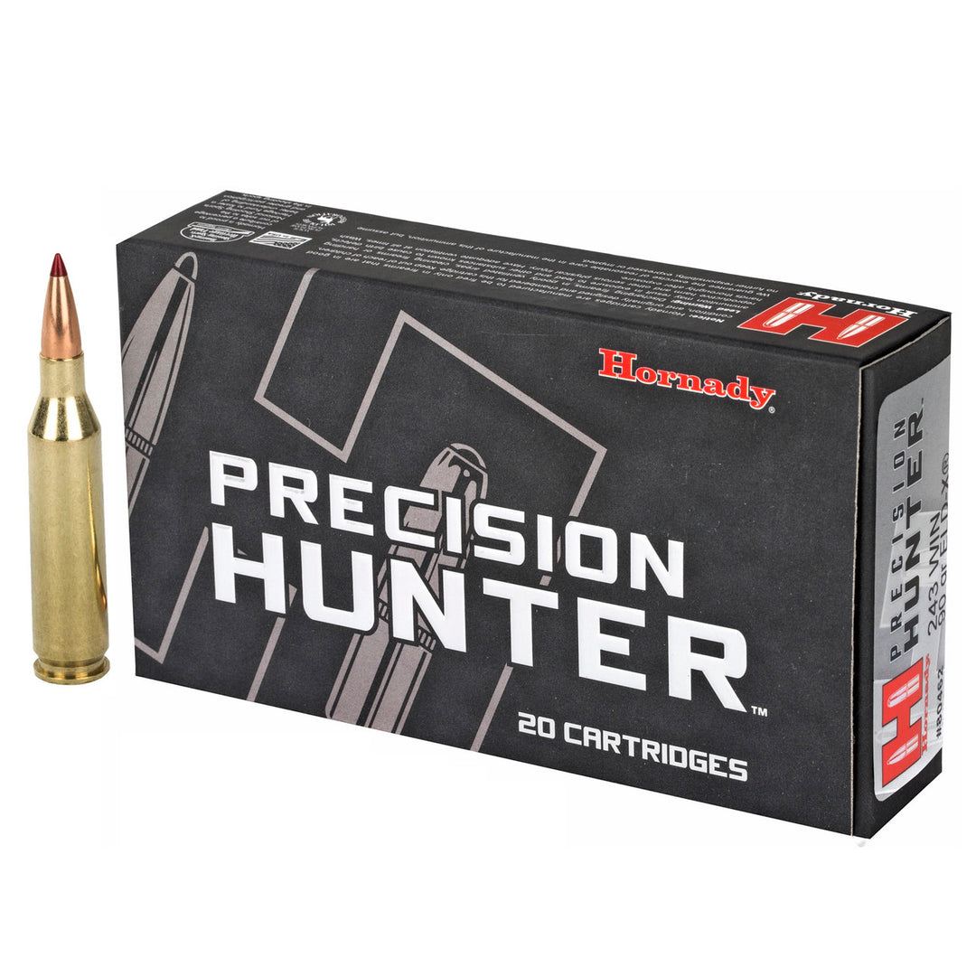 Hornady Precision Hunter 243 WIN 90gr ELD-X 3150FPS 20 Rounds