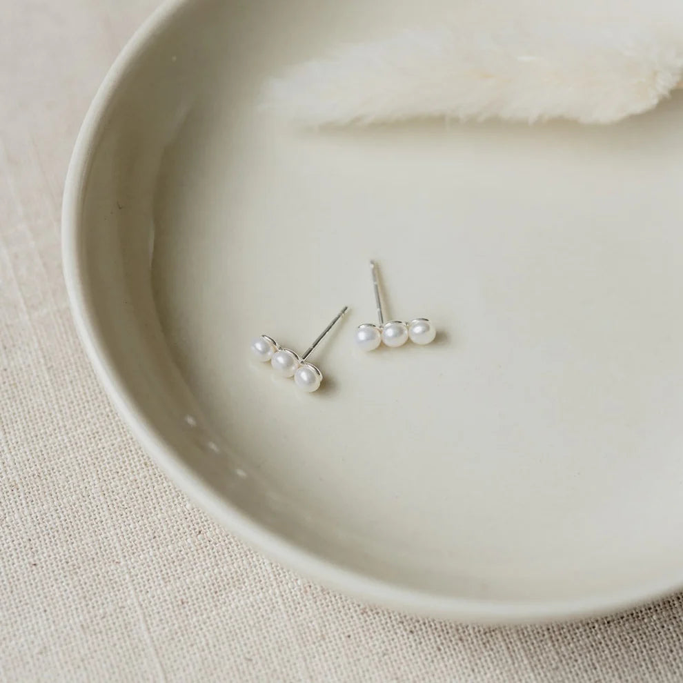 Glee Jewelry - Trio Studs - Pearl