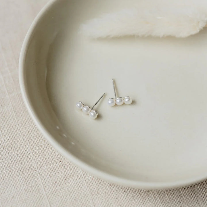 Glee Jewelry - Trio Studs - Pearl