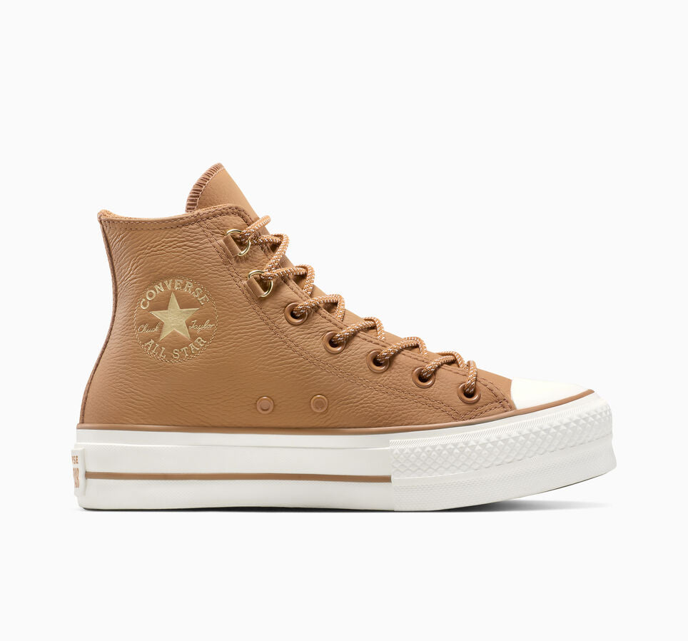 Converse Chuck Taylor All Star Lift High Top Platform Glam Leather Sneakers