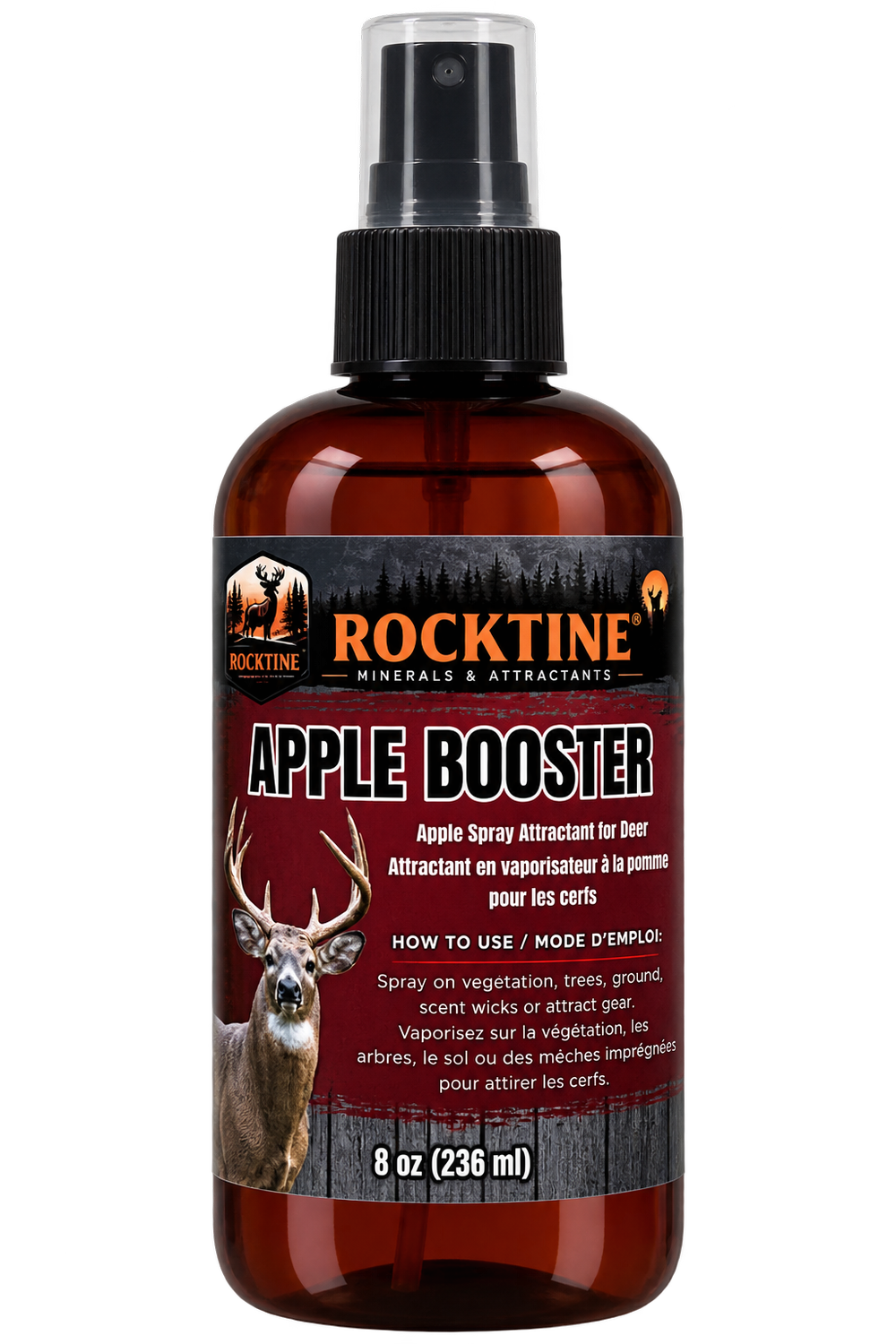 RockTine Apple Booster - Concentrated Scent Enhancement For Deer - 8oz