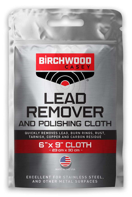 Birchwood Casey Lead Remover & Polishing Cloth - 6 x 9