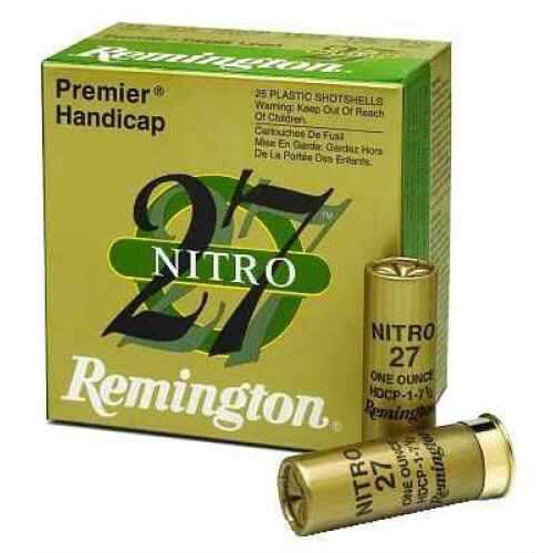 Remington Nitro 27 Premier Handicap 12GAx2.75" 1oz 1290FPS #7.5 25 Rounds