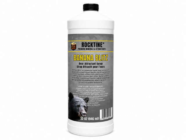 RockTine Banana Blitz - Sweet Banana Liquid Bear Attractant - 32oz