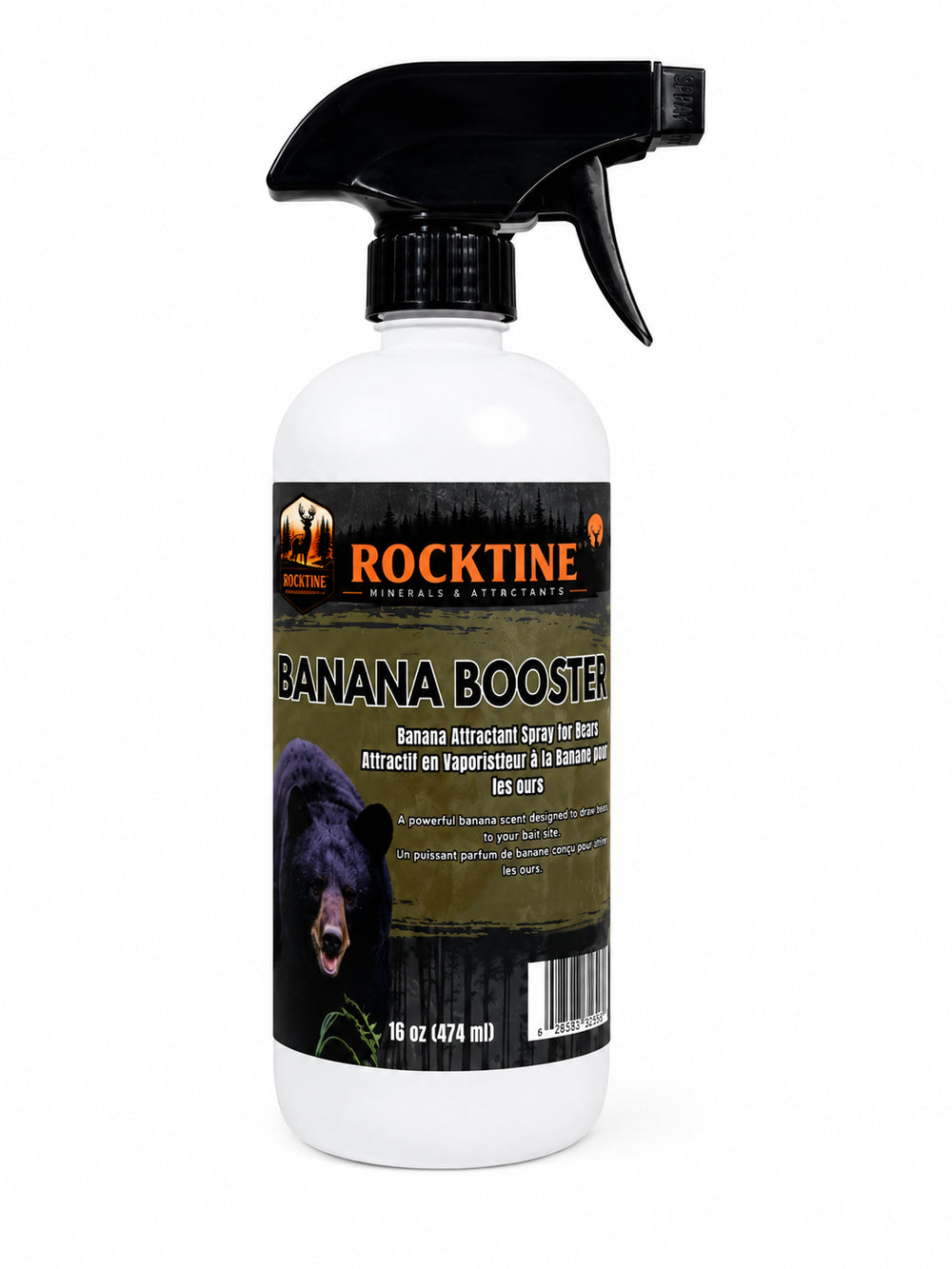 RockTine Banana Booster - Liquid Scent Attractant for Bear - 16oz