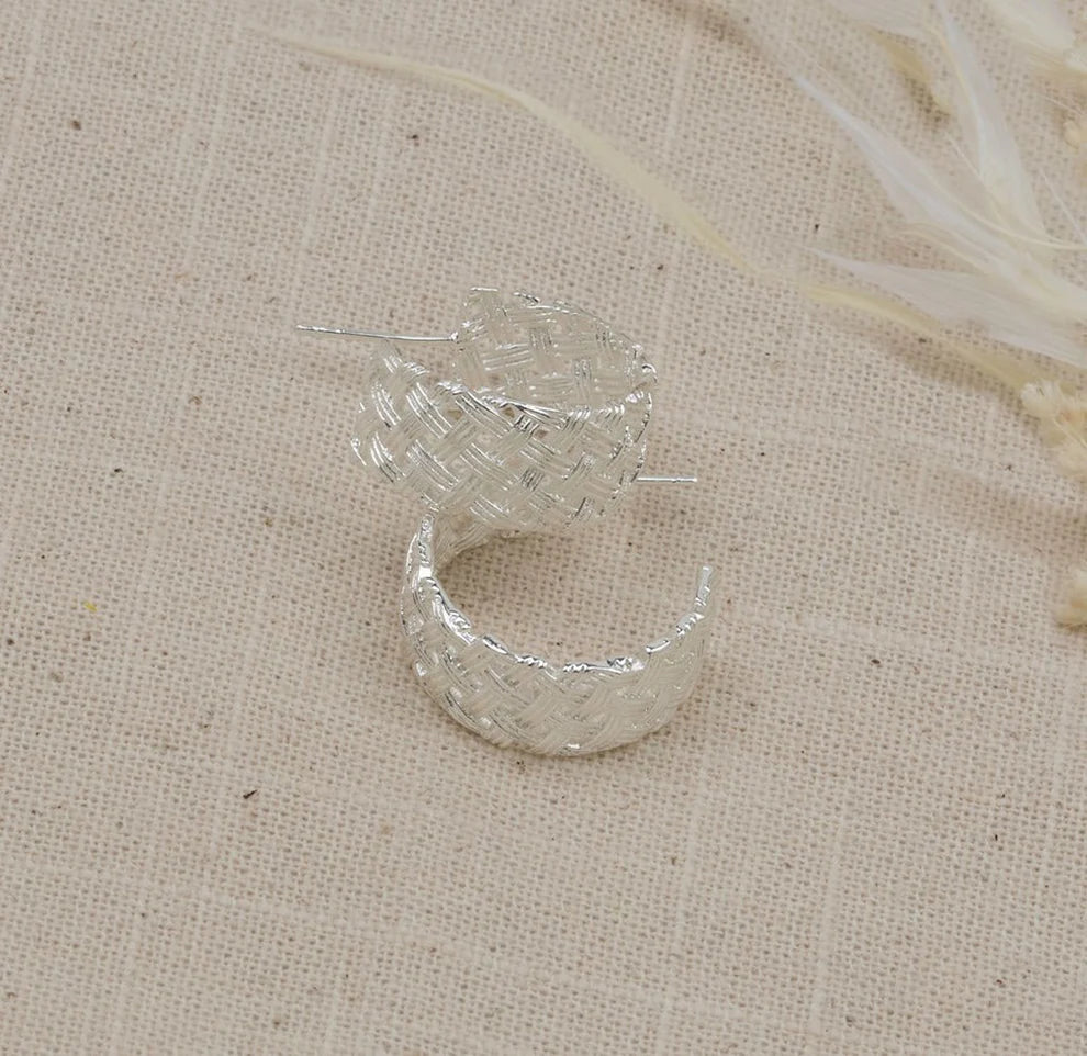 Glee Jewelry - Criss Cross Hoop Earrings