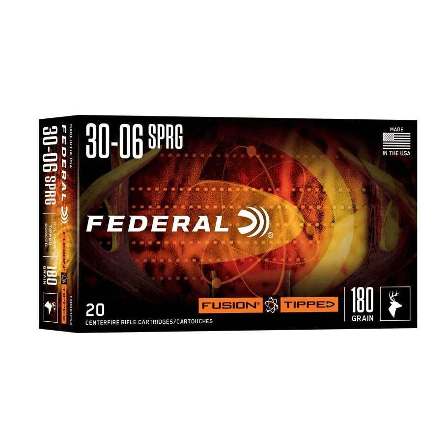 Federal Fusion Tipped 30-06 SPRG 180gr 2725FPS 20 Rounds