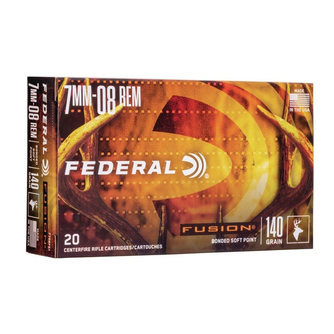 Federal Fusion BSP 7mm-08 REM 140gr 2850FPS 20 Rounds