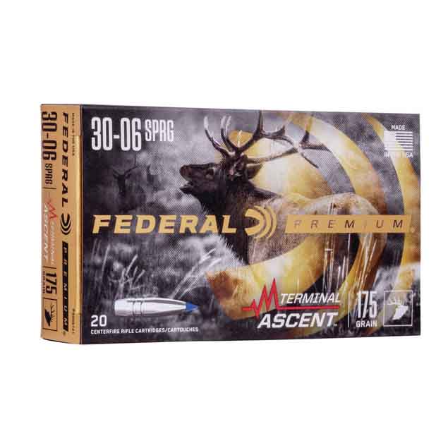 Federal Premium Terminal Ascent 30-06 SPRG 175gr 2730FPS 20 Rounds