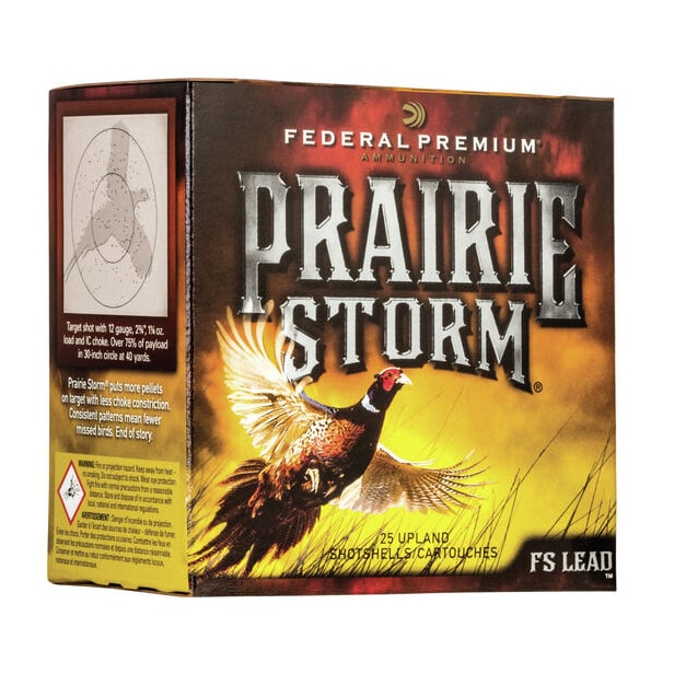 Federal Premium Prairie Storm FS Lead 12GAx2-3/4" 1500FPS 1-1/4oz #4 25 Rounds
