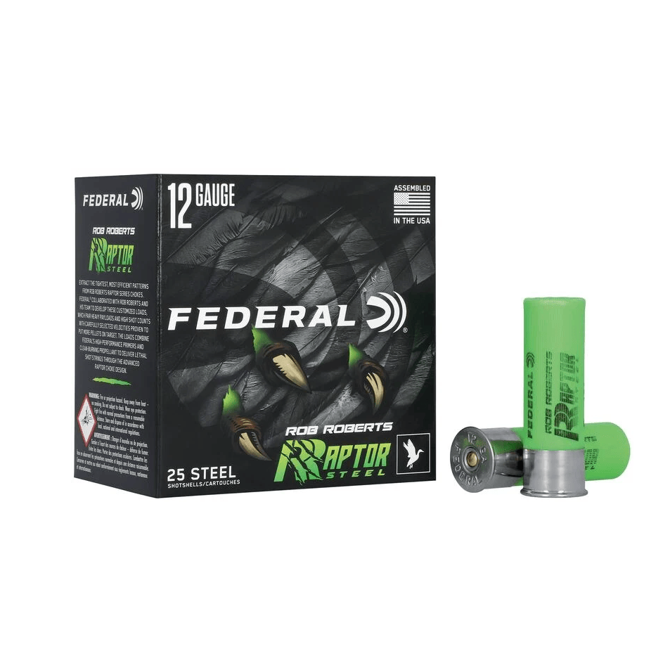 Federal Rob Roberts Raptor Steel 12GAx3″ 1400 FPS 1-3/8 OZ #2 25 Rounds