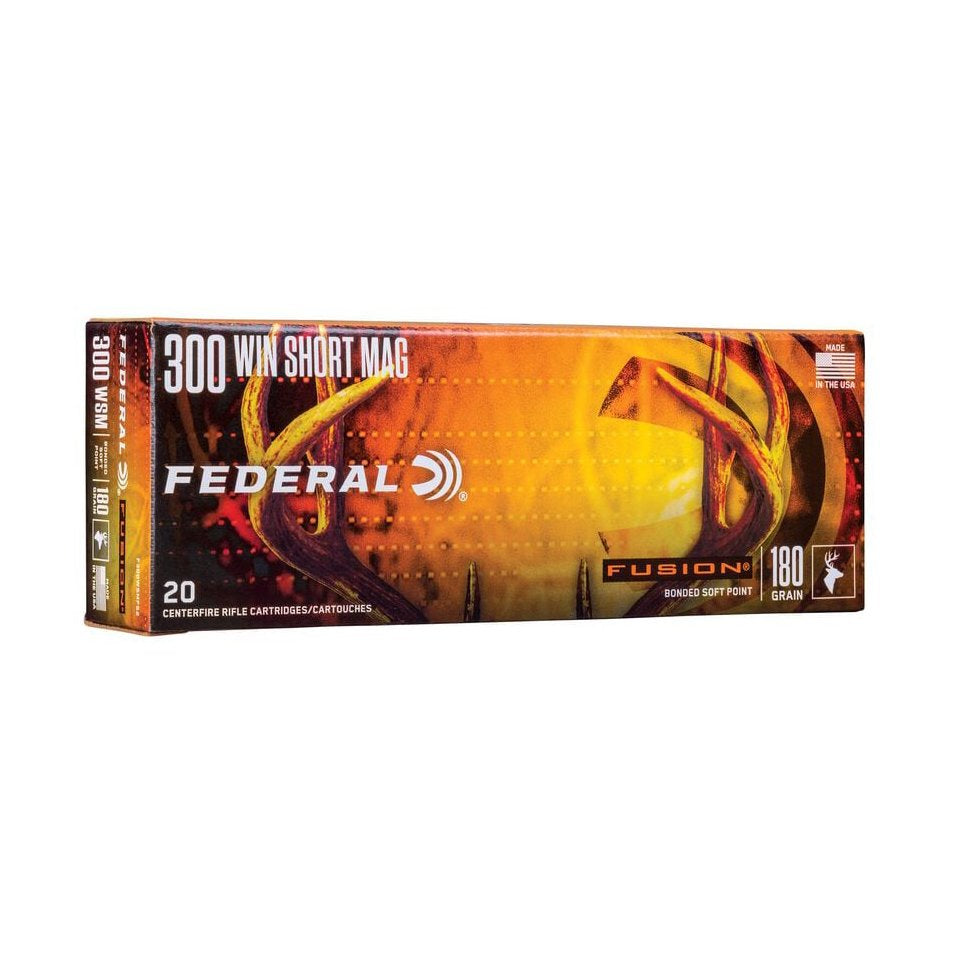 Federal Fusion 300 WIN SHORT MAG 165gr 3100FPS 20 Rounds