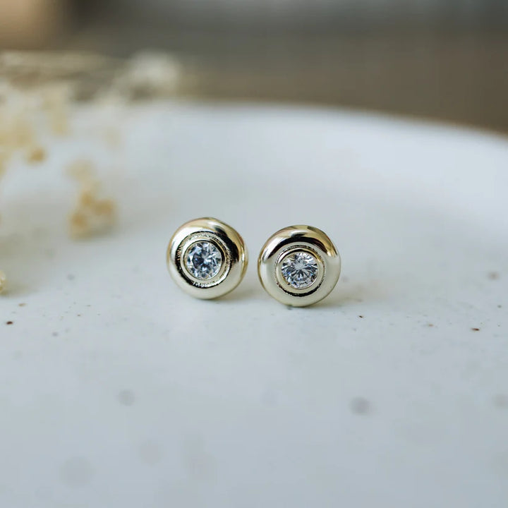 Glee Jewelry Glimmer Disc Studs
