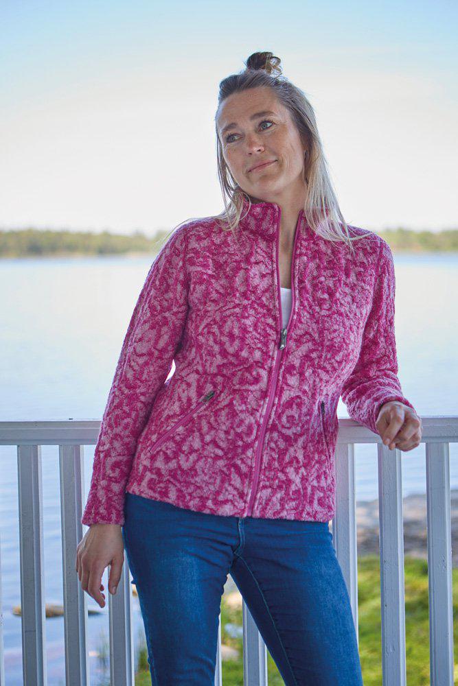 Ivanhoe Tuva Jaquard Front Zip Sweater